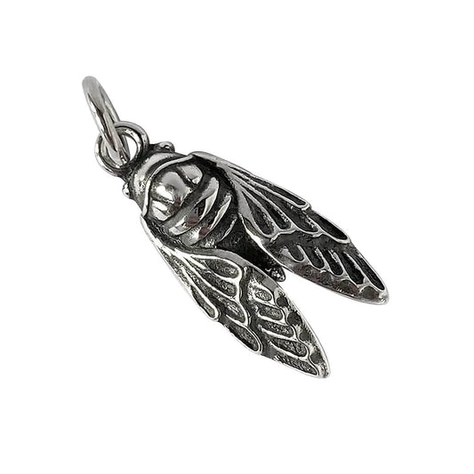 sterling silver cicada charm