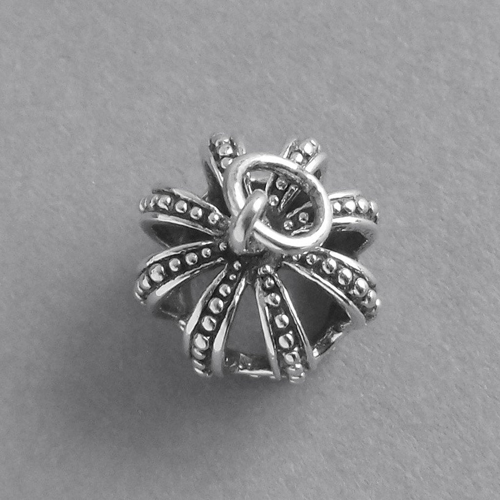 crown charm sterling silver pendant