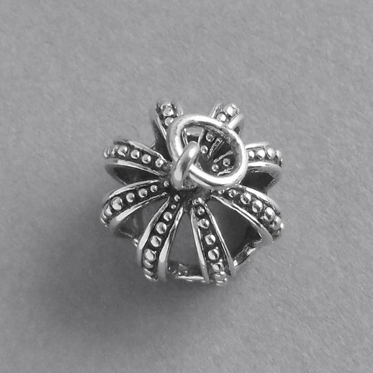 crown charm sterling silver pendant