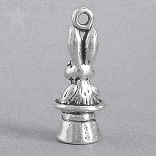rabbit in hat charm