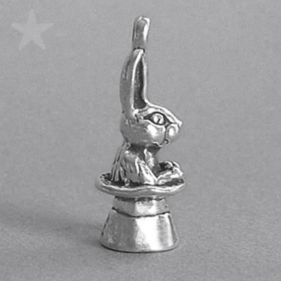 rabbit in hat charm