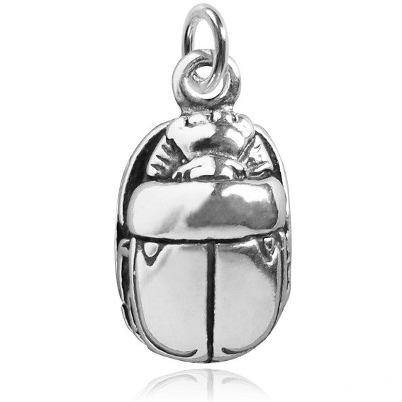 Sterling Silver Scarab Beetle Charm