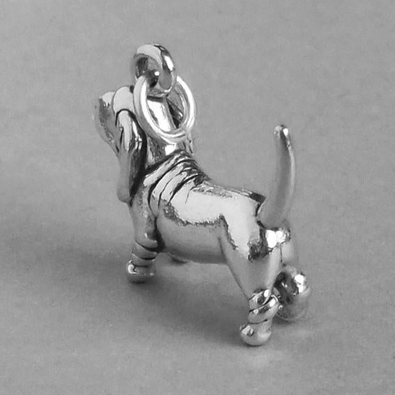 basset hound dog charm