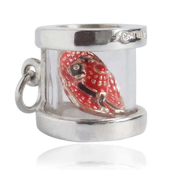 Hat Box Charm Sterling Silver Enamel – Charmarama