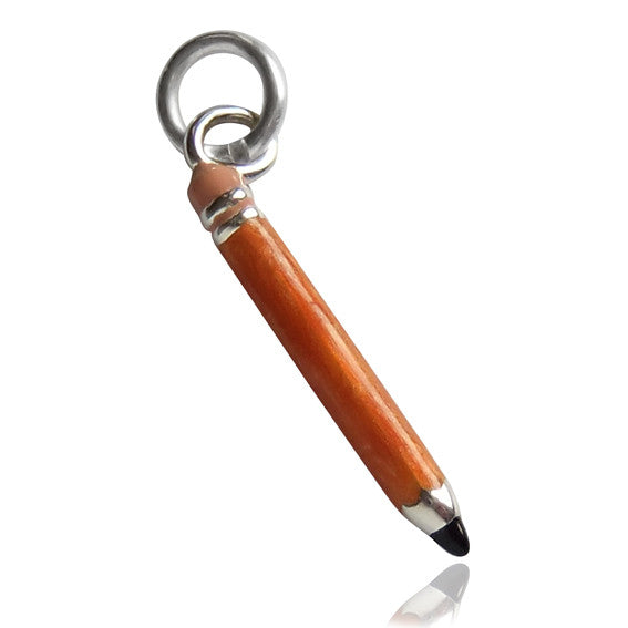 Pencil Charm | Silver Star Charms