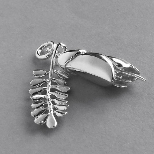 Kowhai Flower and Leaf Charm