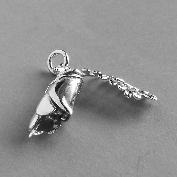Kowhai Flower and Leaf Charm