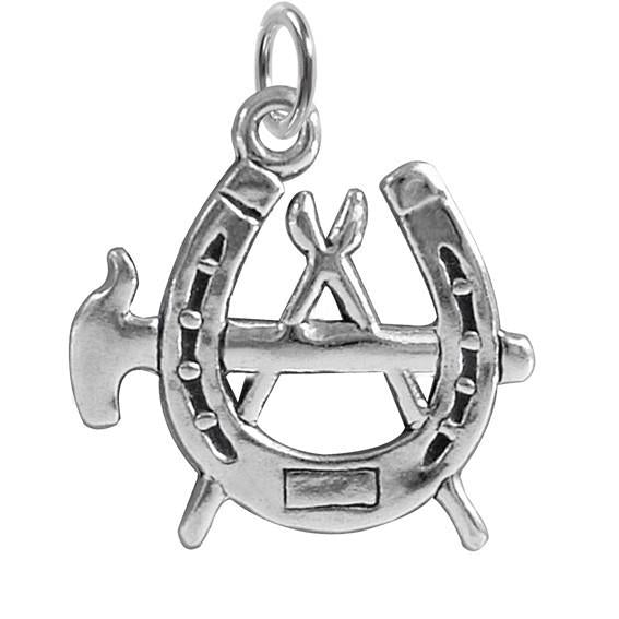 Sterling Silver Blacksmith Farrier Tools Charm | Charmarama