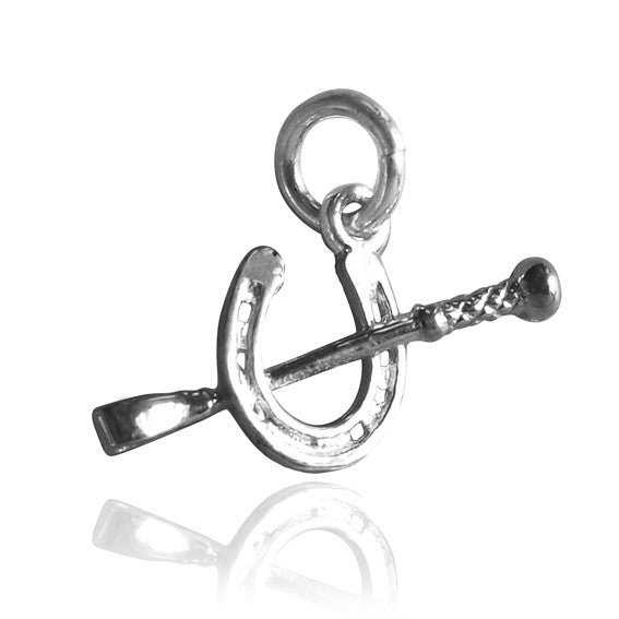 horseshoe and crop charm