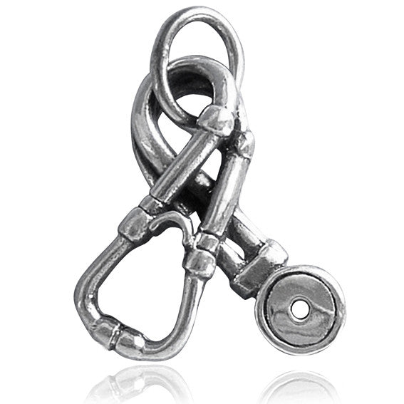 Sterling Silver Stethoscope Charm
