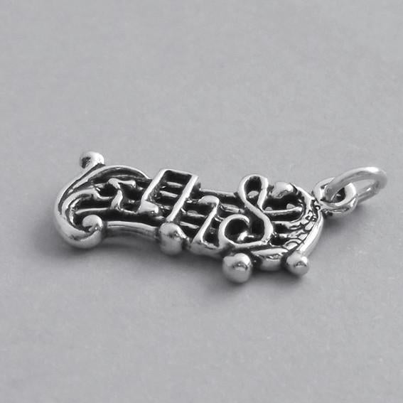music notes charm