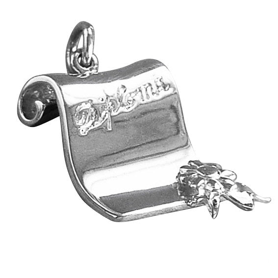 diploma scroll charm