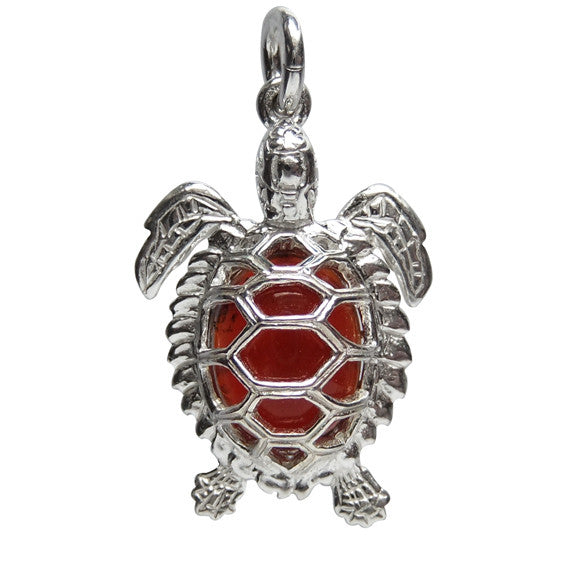 Carnelian Turtle Charm