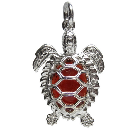 Carnelian Turtle Charm