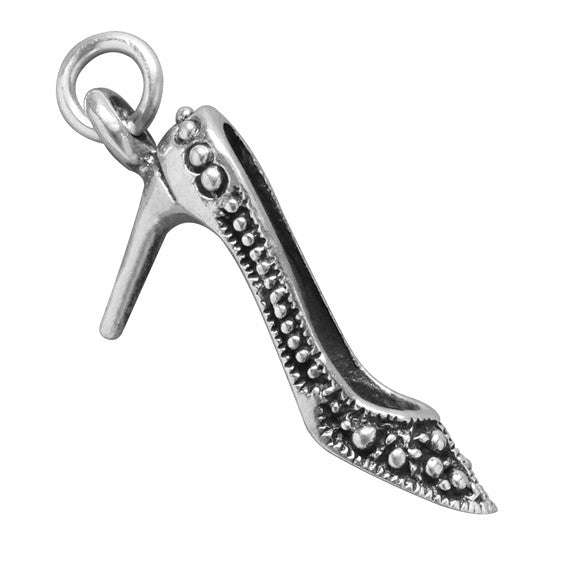 Sterling Silver Stiletto Shoe Charm