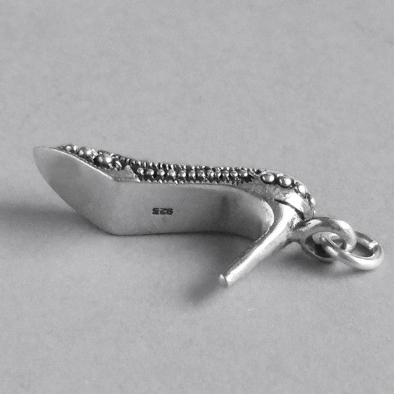 Sterling Silver Stiletto Shoe Charm