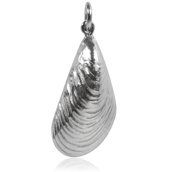 Sterling Silver Mussel Shell Charm