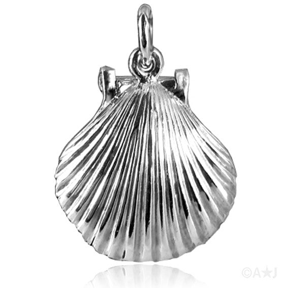 shell and pearl charm