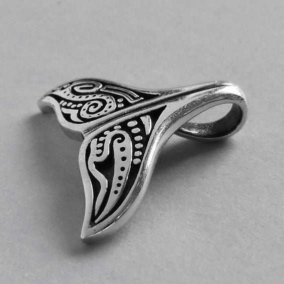 Sterling Silver Whale Tail Pendant