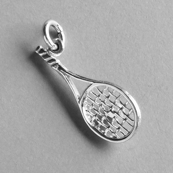 tennis racquet and pearl charm