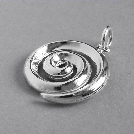 Koru Swirl Maori NZ Symbol Pendant in Sterling Silver or Gold