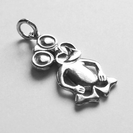 New Zealand Tiki Pendant in Sterling Silver or Gold