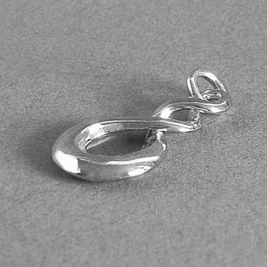 Maori Twist Charm in Sterling Silver or Gold