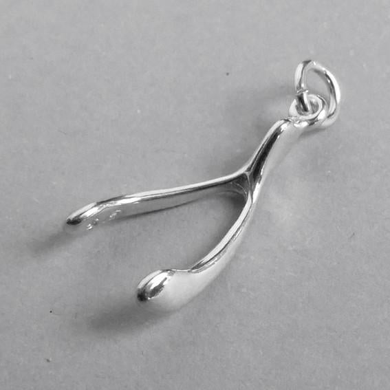Sterling Silver Wishbone Charm