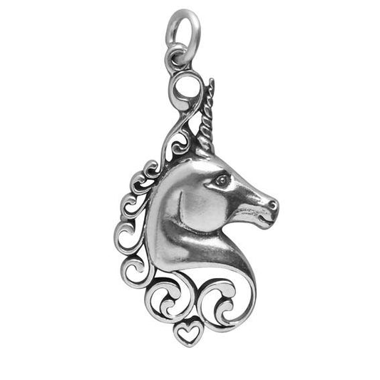 unicorn head charm