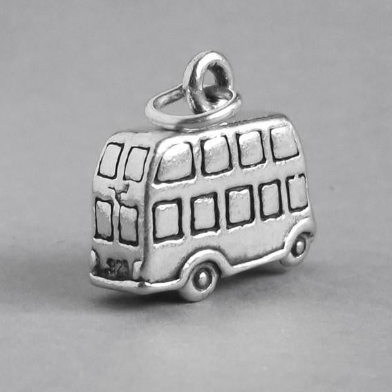 Sterling Silver London Double Decker Bus Charm