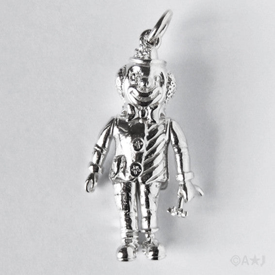 Clown Charm in Sterling Silver or Gold | Silver Star Charms