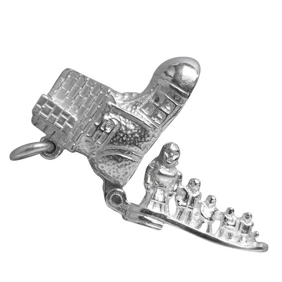 Woman Who Lived in a Shoe Charm