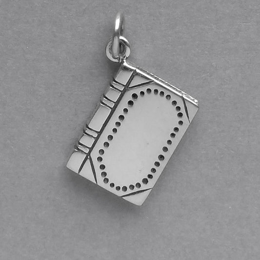sterling silver book charm