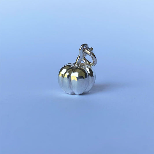 pumpkin pendant in sterling silver
