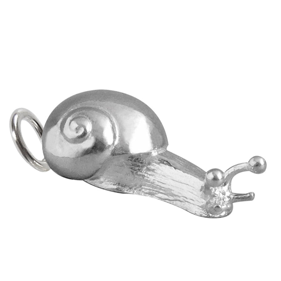 Snail Pendant Sterling Silver or Gold Pendant
