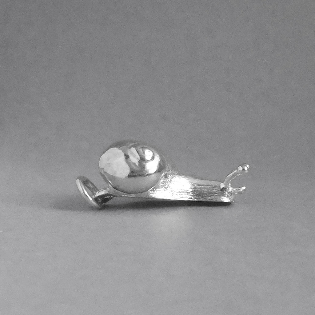 Sterling silver snail pendant