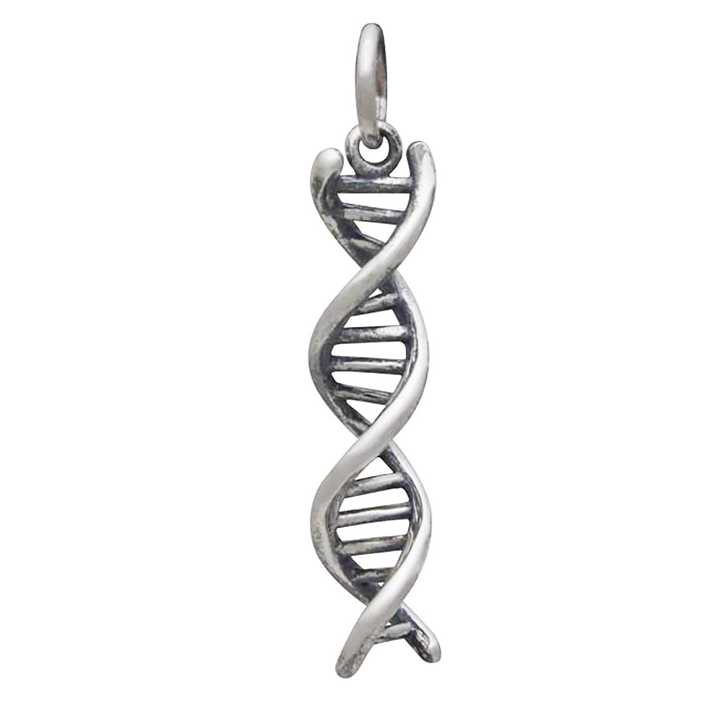 sterling silver dna symbol charm