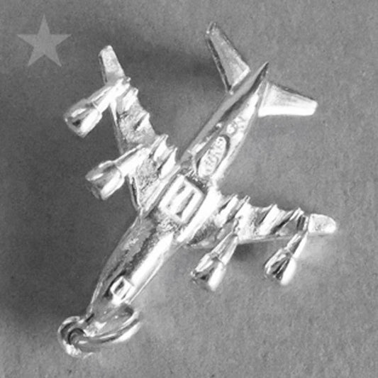 sterling silver aeroplane charm