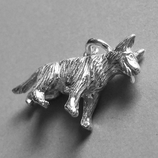 Sterling silver Alsatian Charm