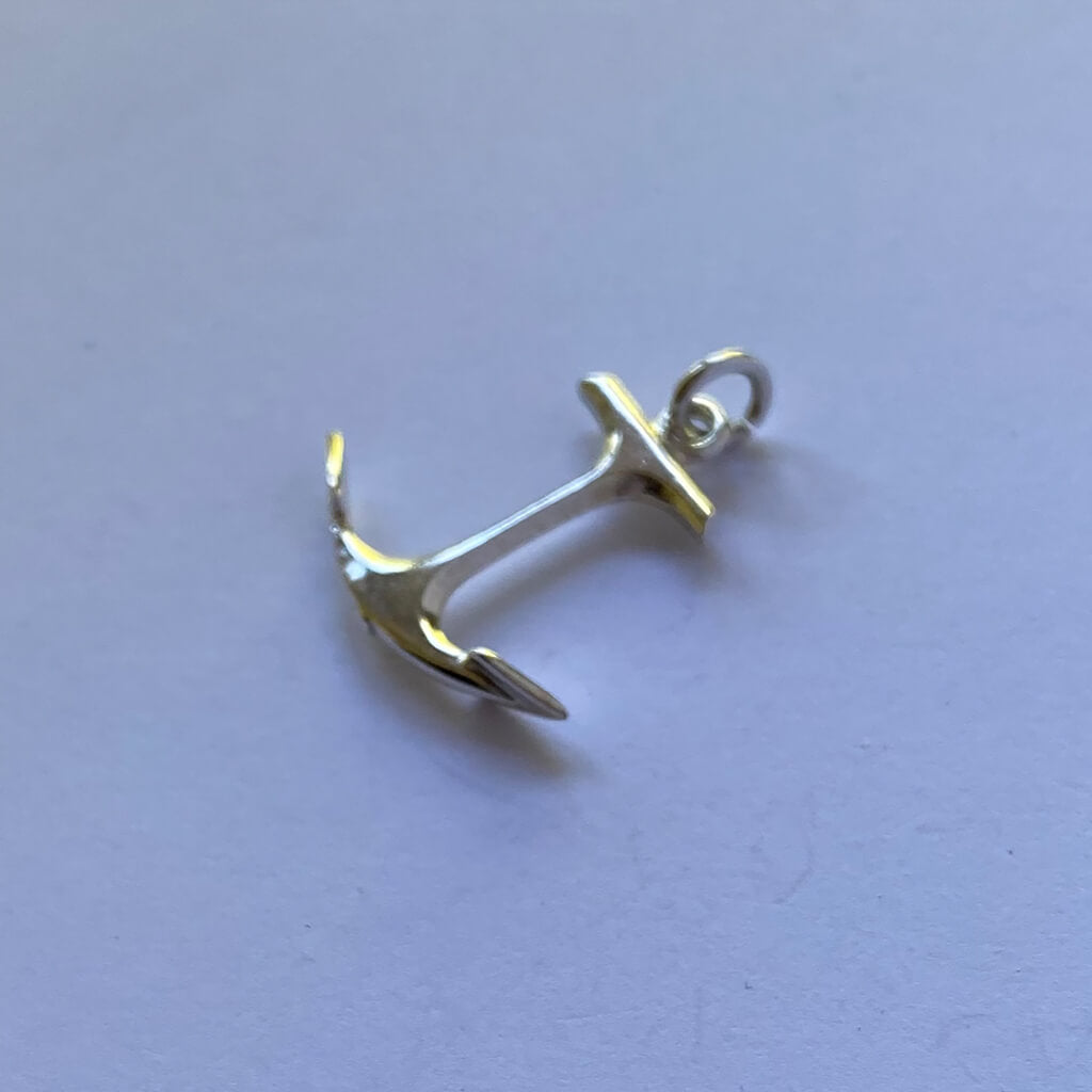 sterling silver anchor charm