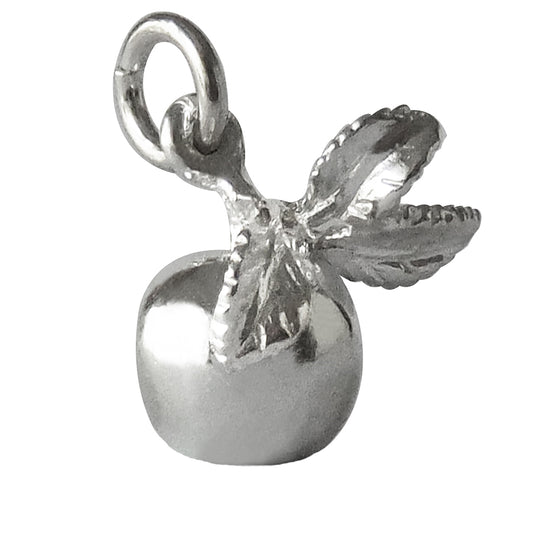 sterling silver apple charm