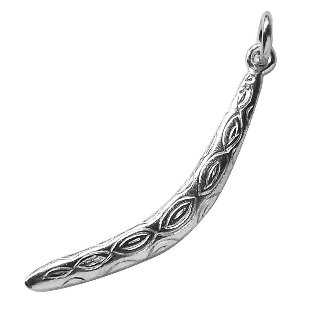 sterling silver boomerang charm