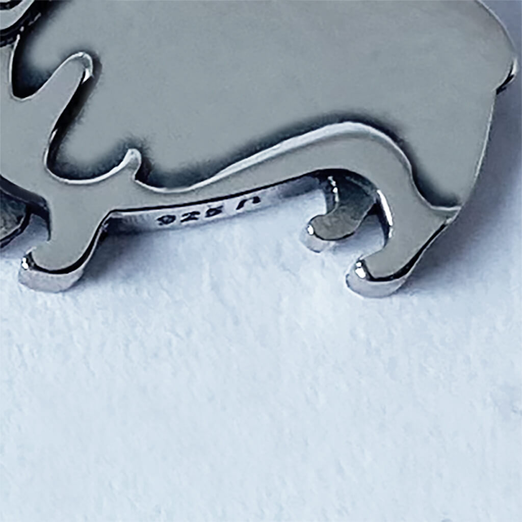 corgi charm sterling silver dog pendant