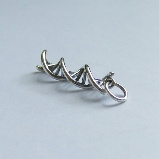 sterling silver dna science charm