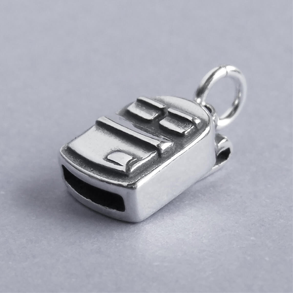 sterling silver backpack charm