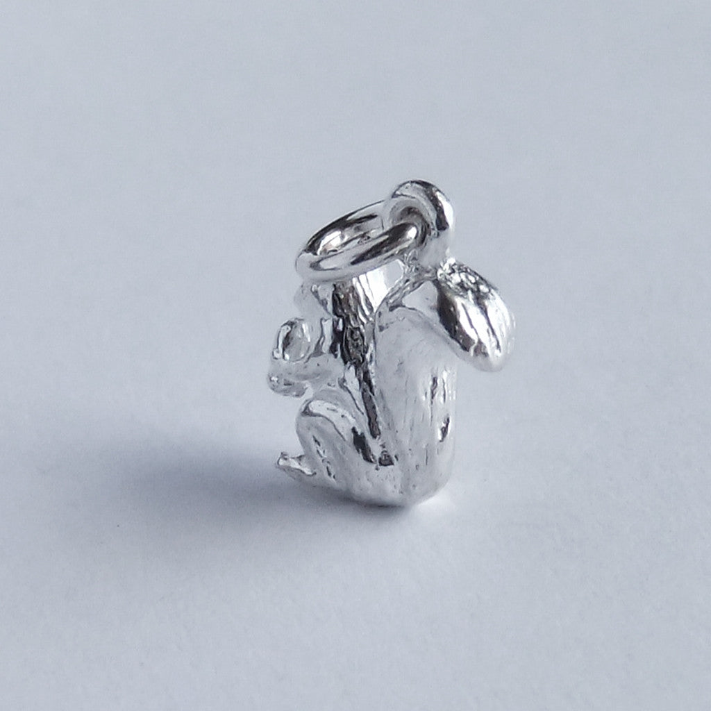 sterling silver squirrel charm