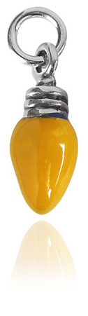 Yellow Christmas Tree Fairy Light Charm Pendant | Charmarama