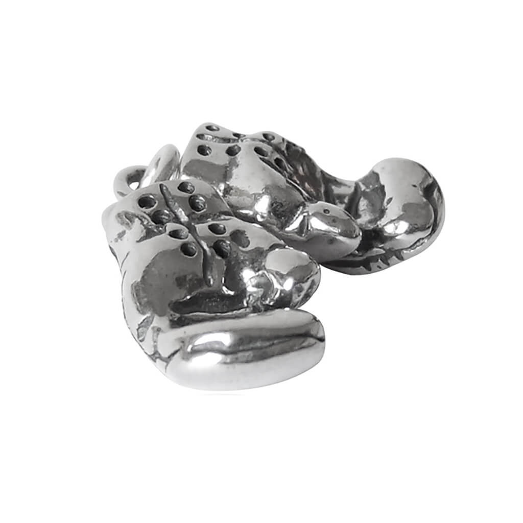 Pair of boxing gloves sterling silver charm