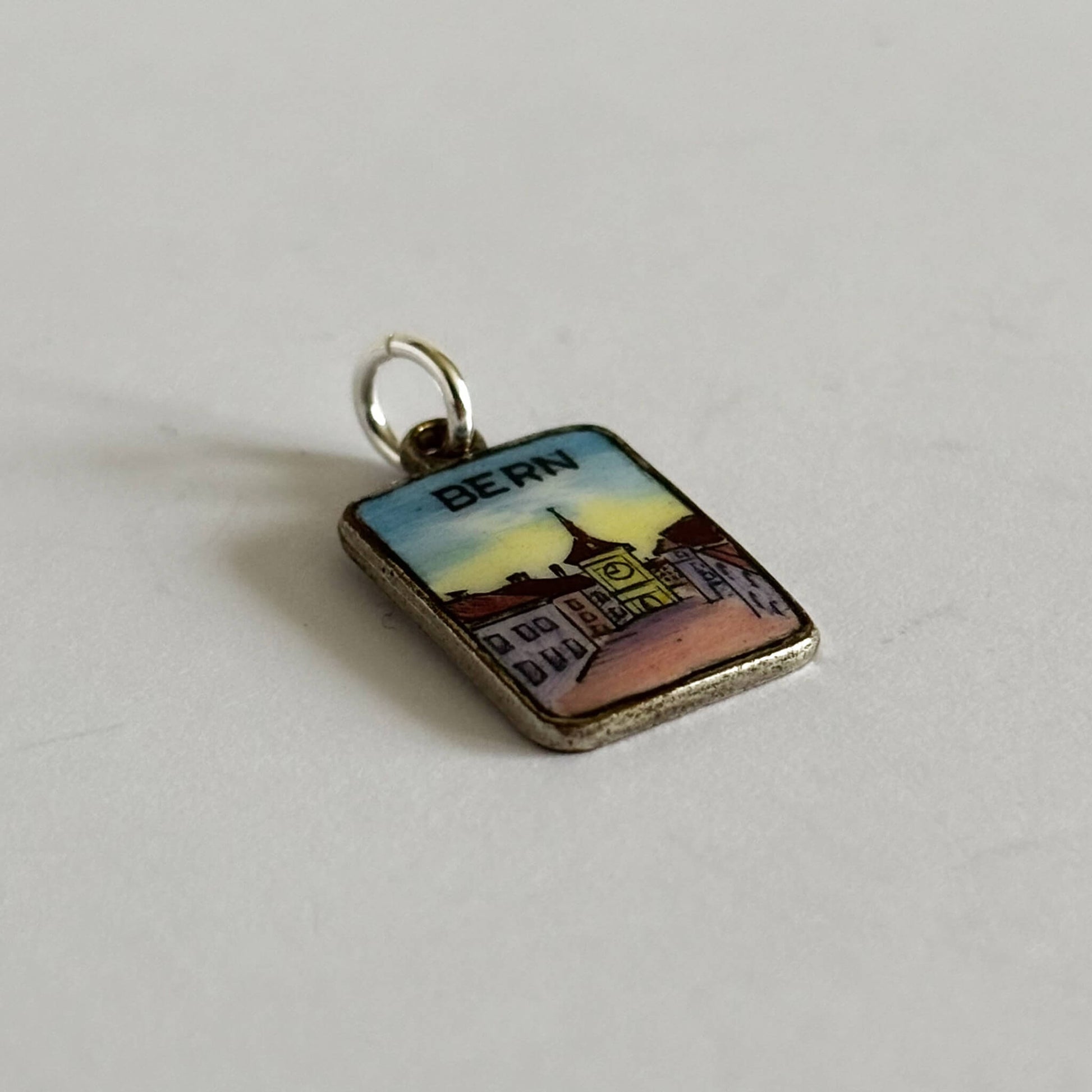 Switzerland travel pendant with 'Bern' text on a plain background