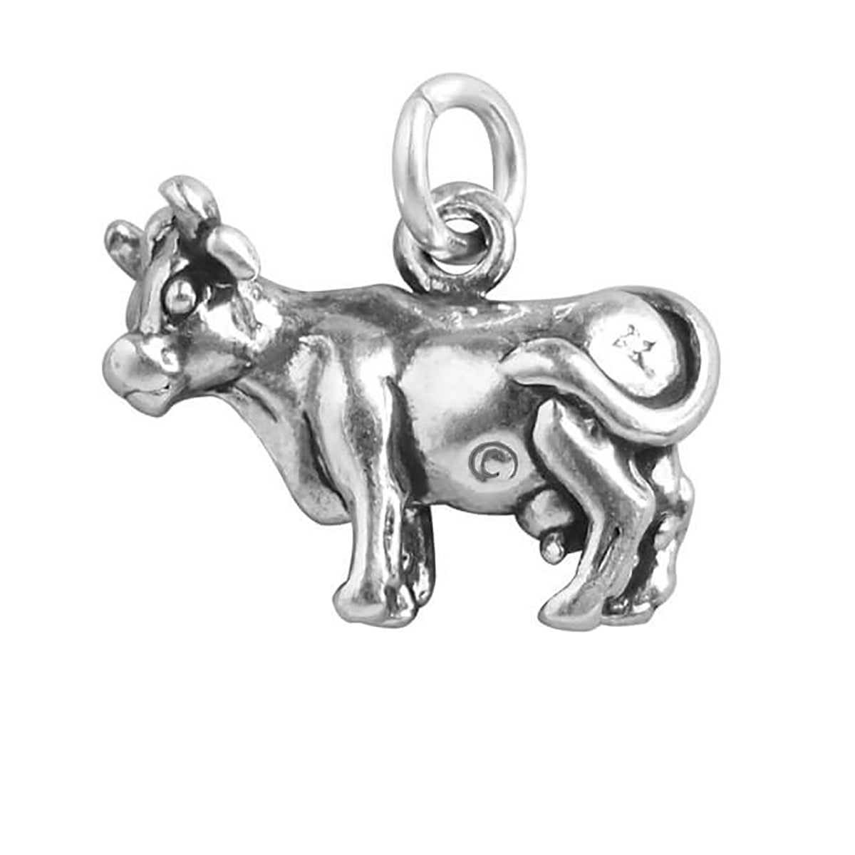 Jersey cow charm sterling silver 925 pendant | Charmarama